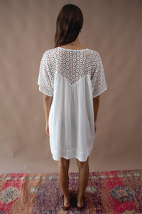 Brigette Lace Mini Dress - Ivory