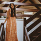 Clementine Frill Midi Dress - Nectar