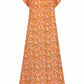 Clementine Frill Midi Dress - Nectar