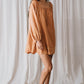 Daisy Embroidery Smock Dress - Pecan