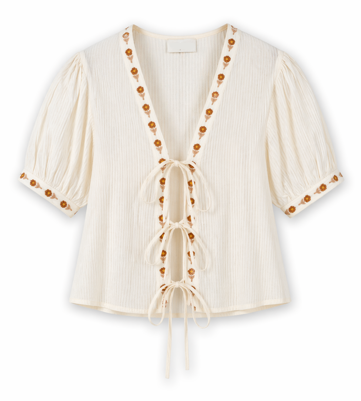 Gabby Tie Blouse - Cream