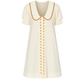 Gabby Collared Mini Dress - Cream