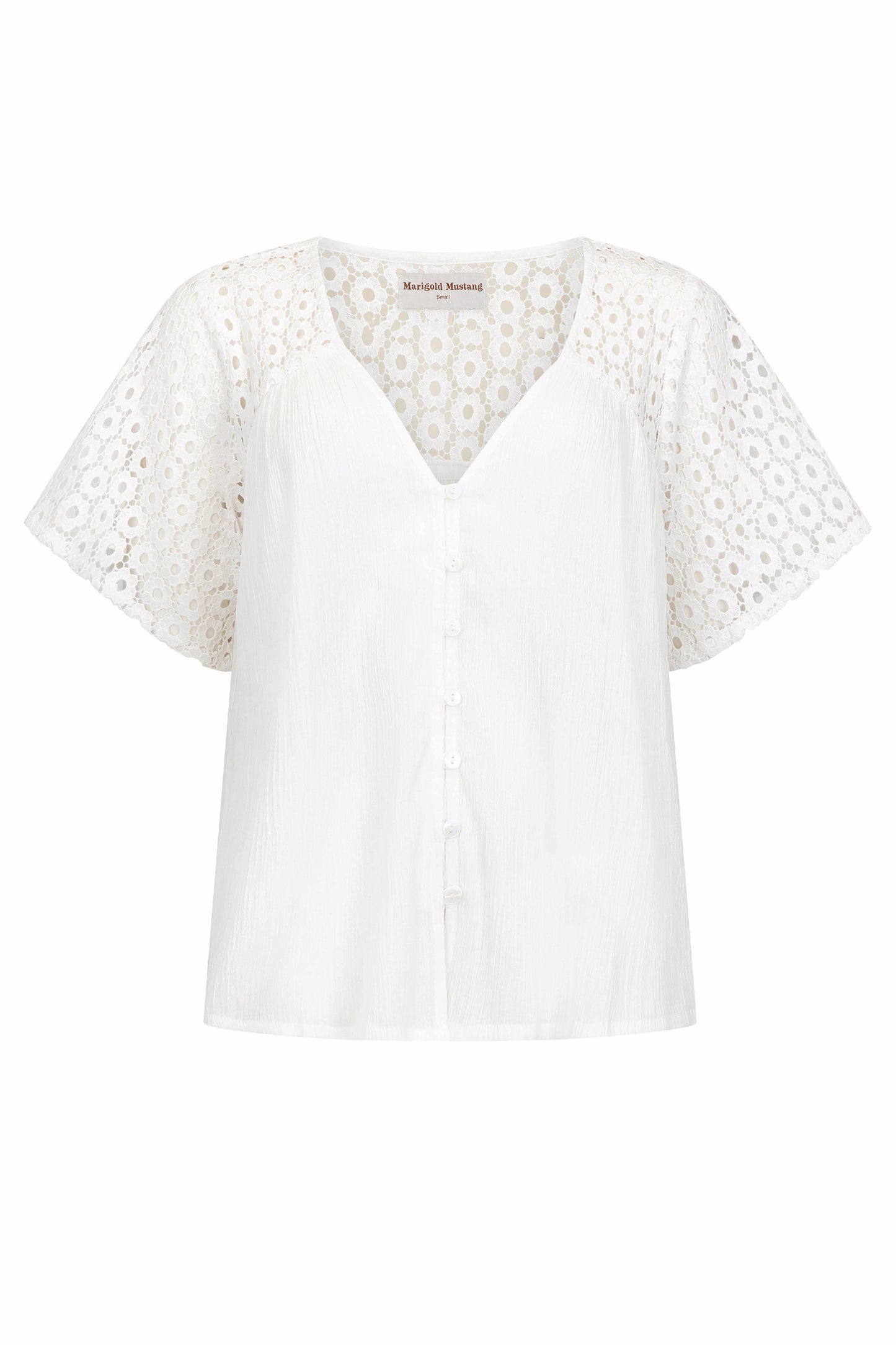 Brigette Lace Blouse - Ivory