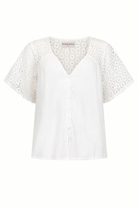 Brigette Lace Blouse - Ivory