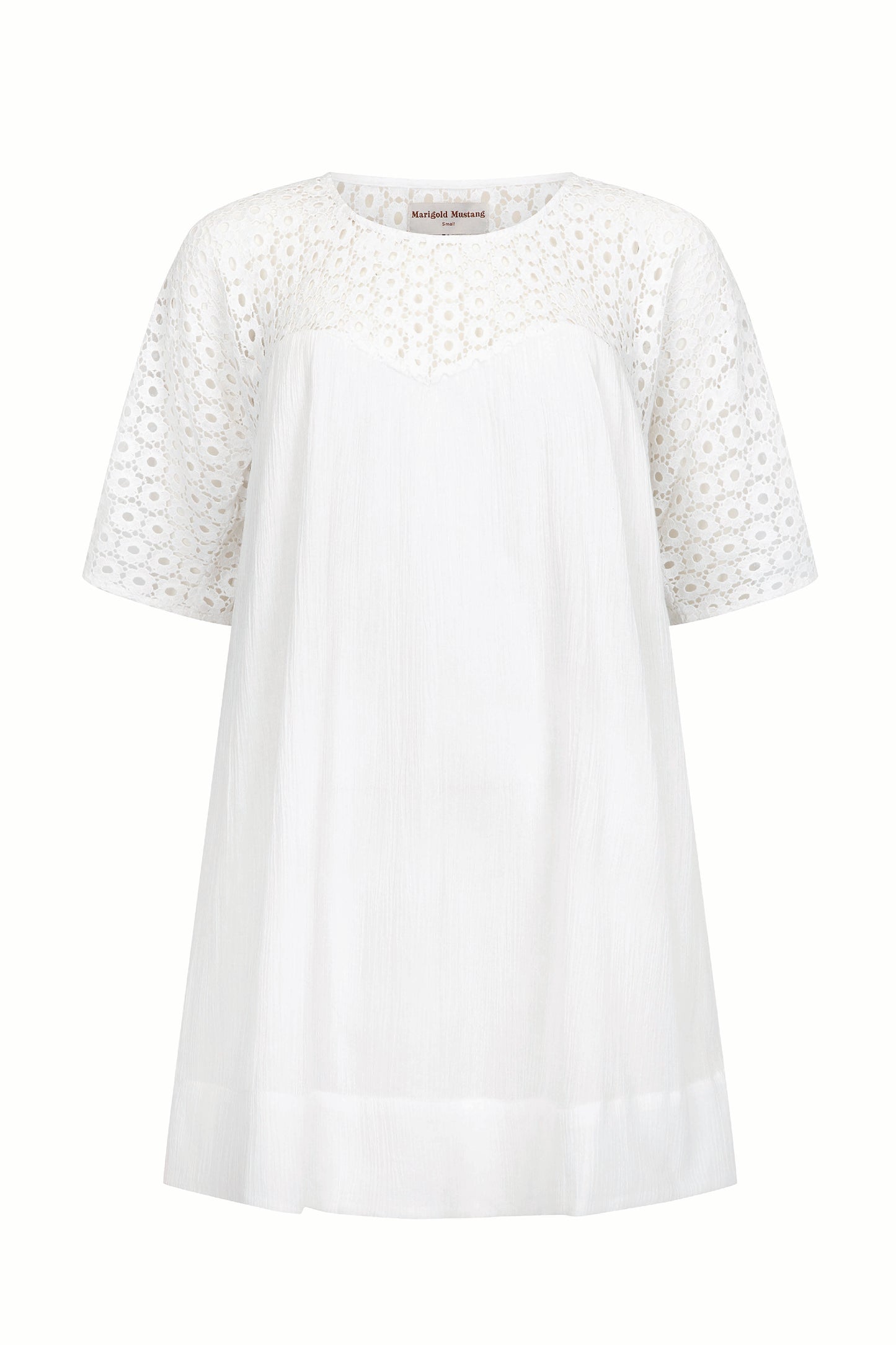 Brigette Lace Mini Dress - Ivory