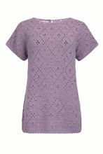Load image into Gallery viewer, Nellie Crochet Mini Dress - Lavender
