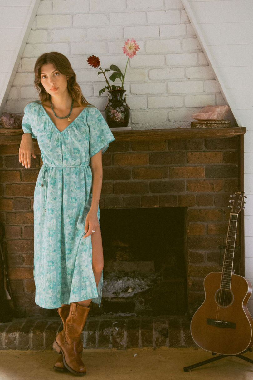 Isla Maxi Dress  - Azure