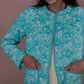 Isla Quilted Jacket  - Azure