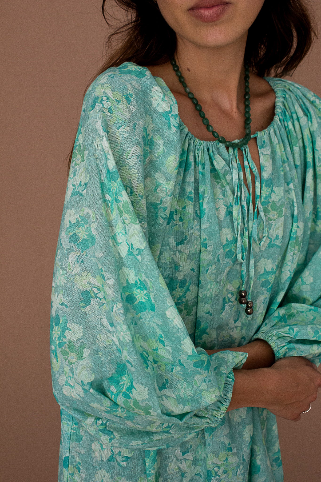 Isla Smock Dress - Azure