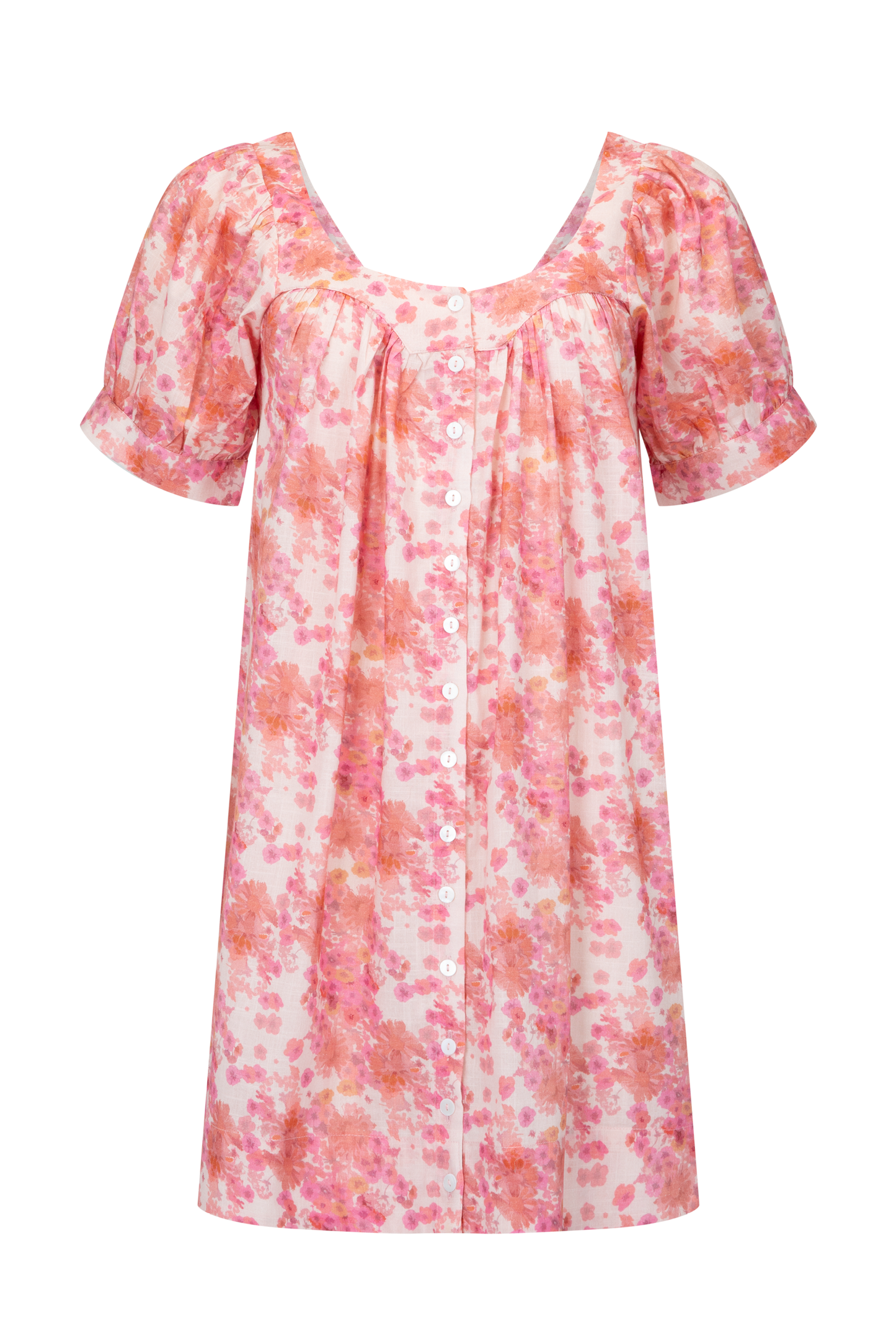 Jenny Smock Dress - Rosy