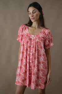 Jenny Smock Dress - Rosy