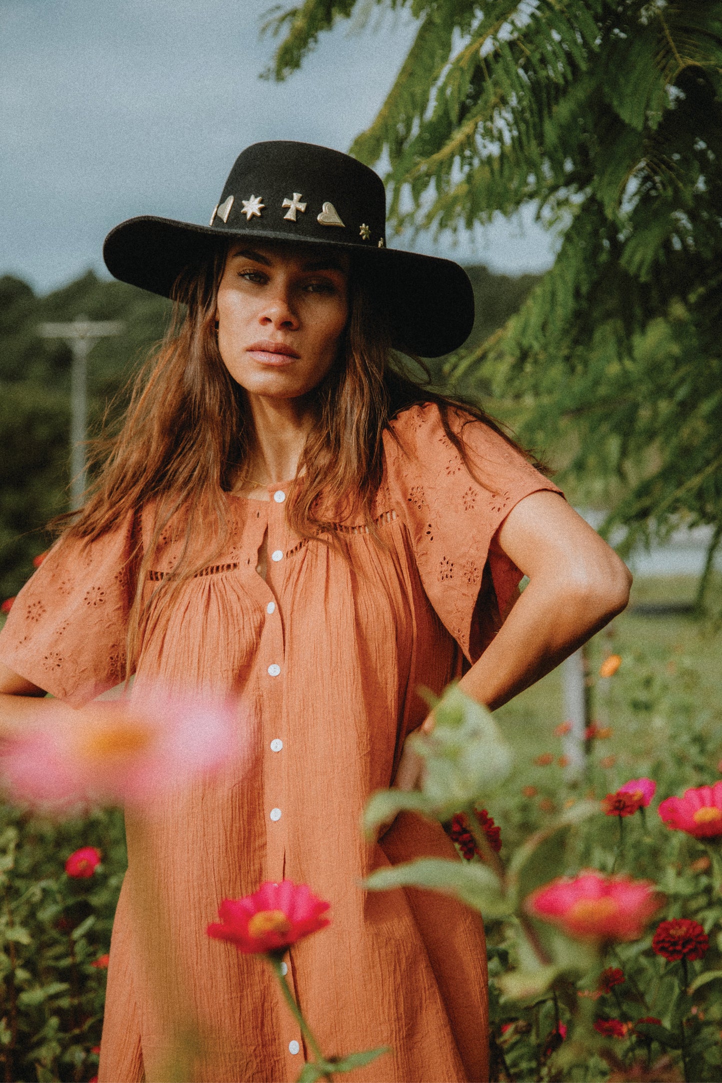 Juniper Smock Dress - Spice
