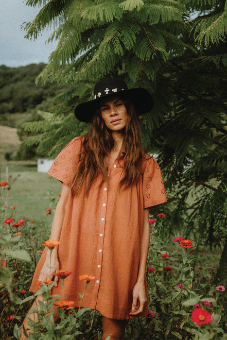 Juniper Smock Dress - Spice