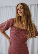 Load image into Gallery viewer, Posy Crochet Maxi Dress - Dusty Rose
