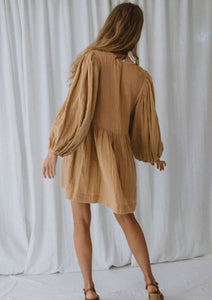 Camille Double Cloth Mini Dress - Spice