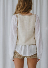 Load image into Gallery viewer, Posy Crochet Vest - Sugar
