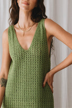 Load image into Gallery viewer, Maggie Crochet Midi Dress - Olive
