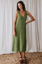 Load image into Gallery viewer, Maggie Crochet Midi Dress - Olive
