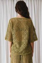 Load image into Gallery viewer, Maggie Crochet Shirt- Olive
