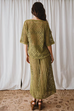 Load image into Gallery viewer, Maggie Crochet Skirt- Olive
