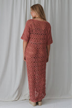Load image into Gallery viewer, Nellie Crochet Midi Dress - Rose
