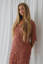 Load image into Gallery viewer, Nellie Crochet Midi Dress - Rose
