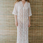 Maggie Crochet Midi Dress - Cream