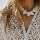 Maggie Crochet Midi Dress - Cream