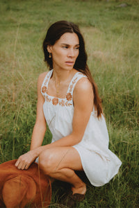 Chloe Mini Dress - Pearl