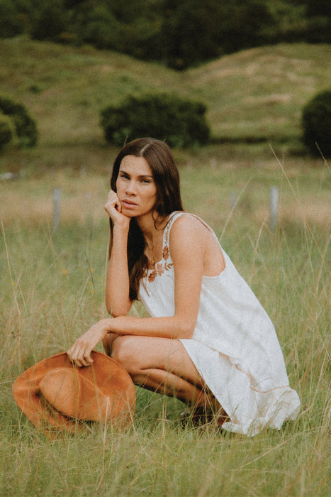 Chloe Mini Dress - Pearl