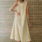 Meadow Midi Dress - Lemon