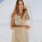 Meadow Midi Dress - Lemon