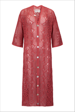 Load image into Gallery viewer, Nellie Crochet Midi Dress - Rose
