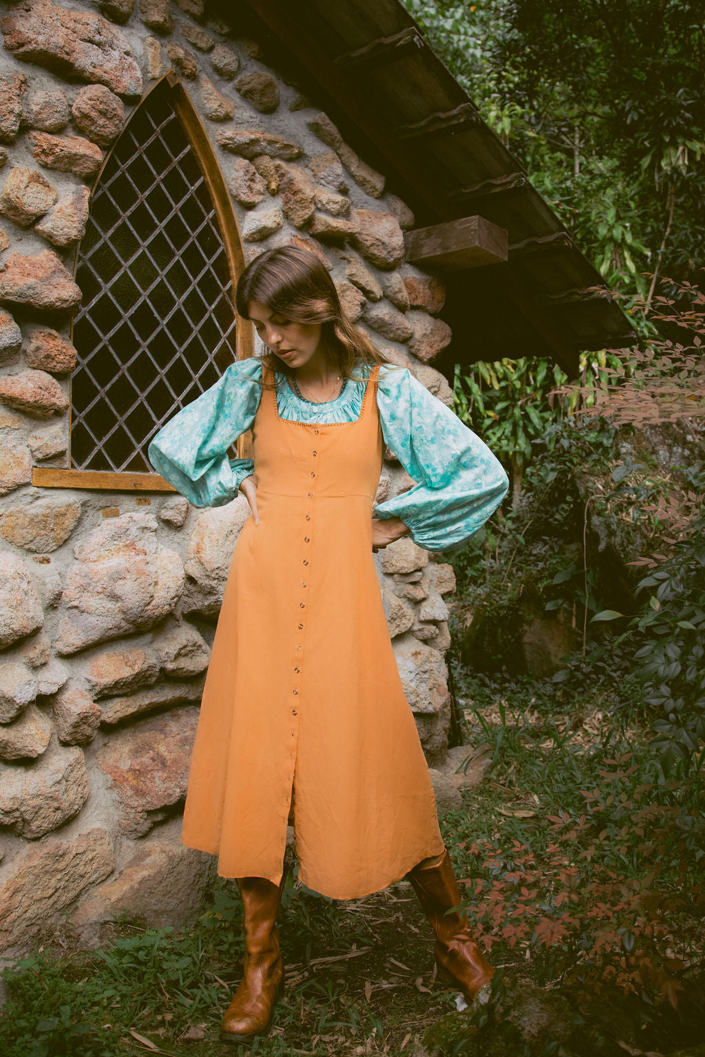 Remi Midi Dress  - Cinnamon