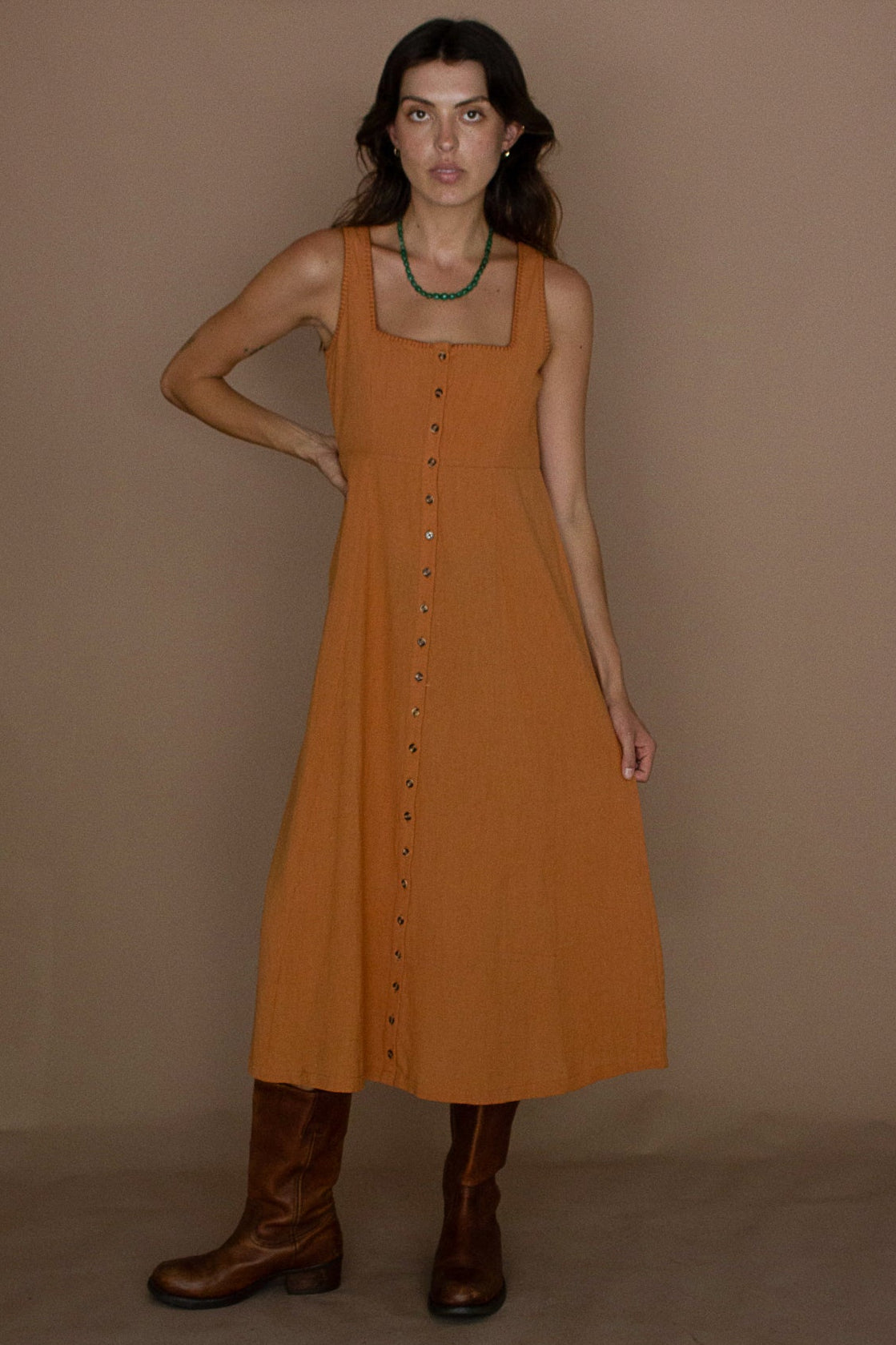 Remi Midi Dress  - Cinnamon