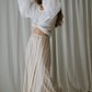 Delilah Stripe Maxi Skirt - Rose