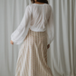 Delilah Stripe Maxi Skirt - Rose