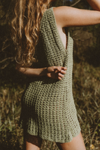 Load image into Gallery viewer, Maggie Crochet Mini Dress - Khaki
