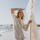 Maggie Crochet Midi Dress - Cream