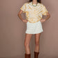 Nellie Crochet Skirt- Powder