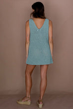 Load image into Gallery viewer, Margot Crochet Mini Dress - Seafoam

