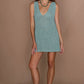 Margot Crochet Mini Dress - Seafoam