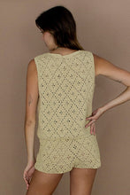 Load image into Gallery viewer, Margot Crochet Vest - Sand
