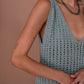 Margot Crochet Mini Dress - Seafoam