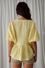 Load image into Gallery viewer, Meadow Blouse - Lemon
