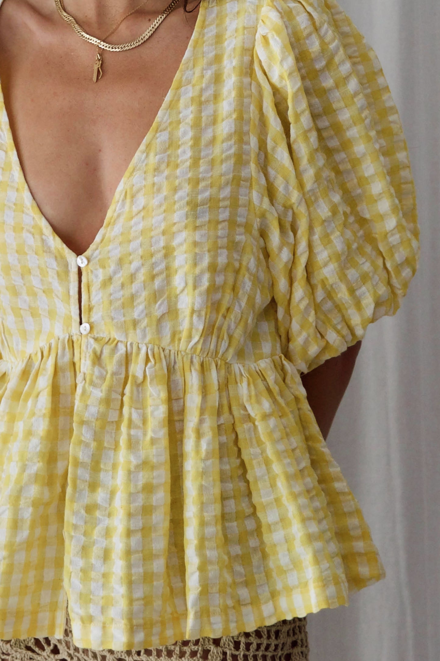Meadow Blouse - Lemon