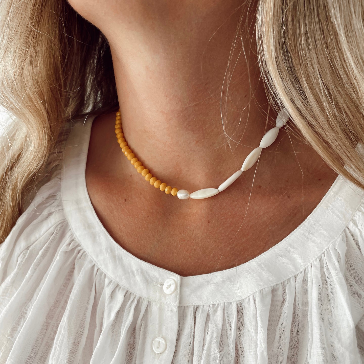 Marigold Necklace - Sun & Shell