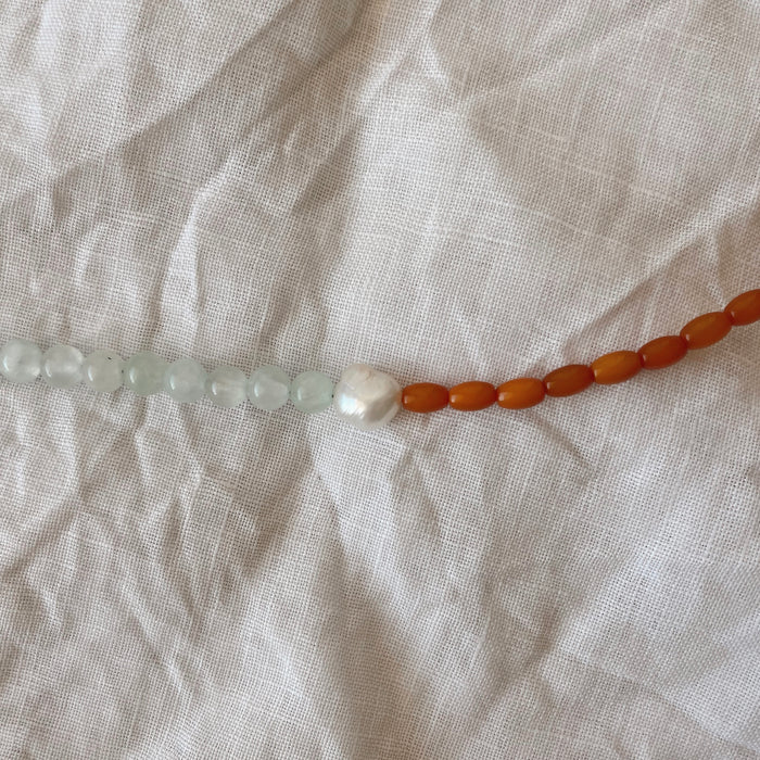Marigold Necklace - Ocean & Amber