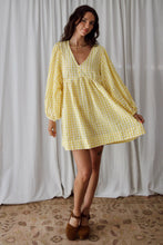 Load image into Gallery viewer, Meadow Mini Dress - Lemon
