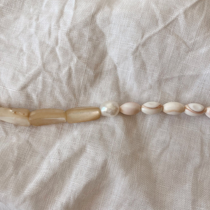 Marigold Necklace - Shell & Pearl